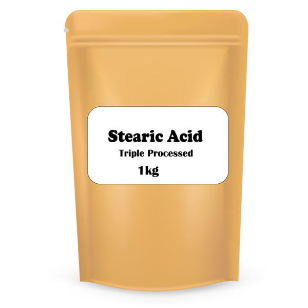 Stearic Acid - 1kg - Stearic Acid Flakes Triple Pressed - Stearic Acid For Candle Making - Stearic Acid For Candles - Stearic Acid For Soap Making - Stearic Acid For Detergent - Natural Preservative