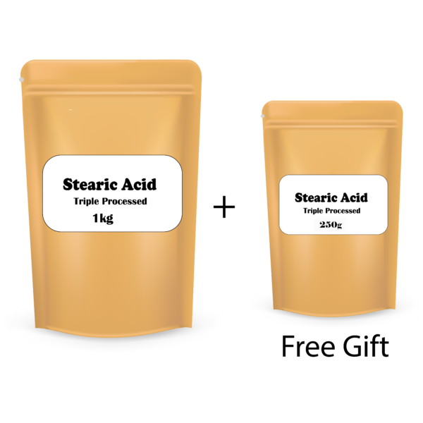 Stearic Acid - 1kg + Free 250g stearic acid